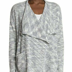 ADY P Space Dye Draped Open Front Cardigan Women’s